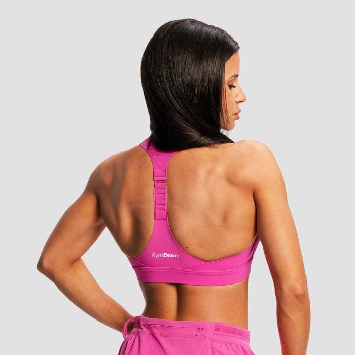 Ženski tekaški športni nedrček Pulse X Purple - GymBeam S