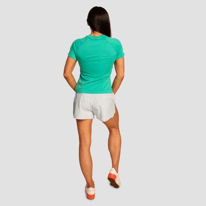 Ženska tekaška majica s kratkimi rokavi Pulse X Green - GymBeam XL