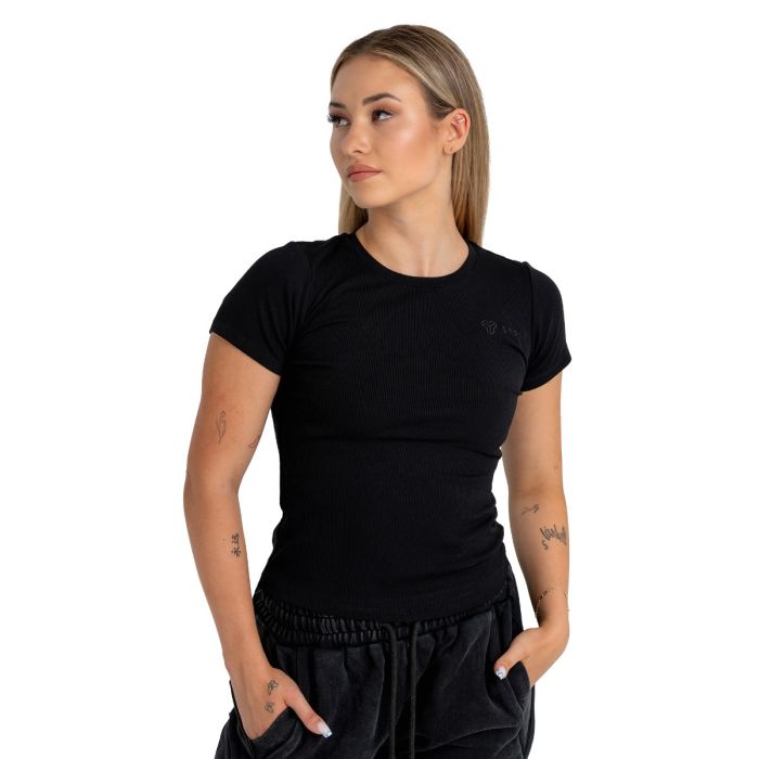 Ženska majica Ribbed Tee Black - STRIX M