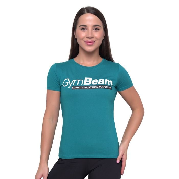 Ženska majica Strong Tomorrow Blue - GymBeam XXL