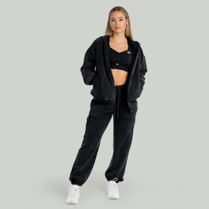 Ženska jopica s kapuco Washed Black - STRIX M