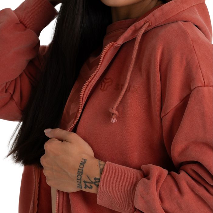 Ženska jopica s kapuco Washed Terra - STRIX XL