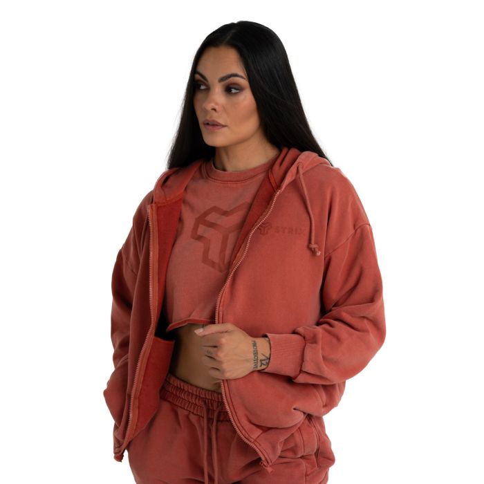 Ženska jopica s kapuco Washed Terra - STRIX XL