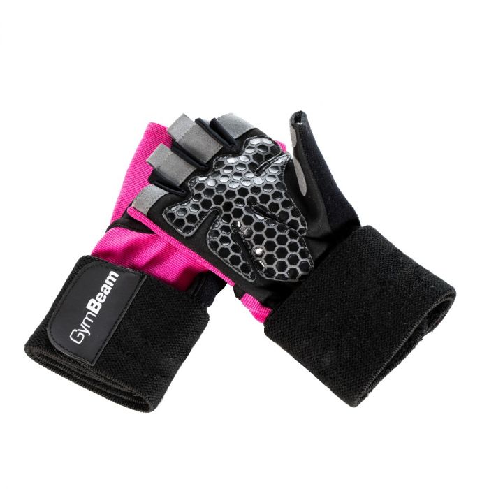 Ženske fitnes rokavice Guard pink - GymBeam