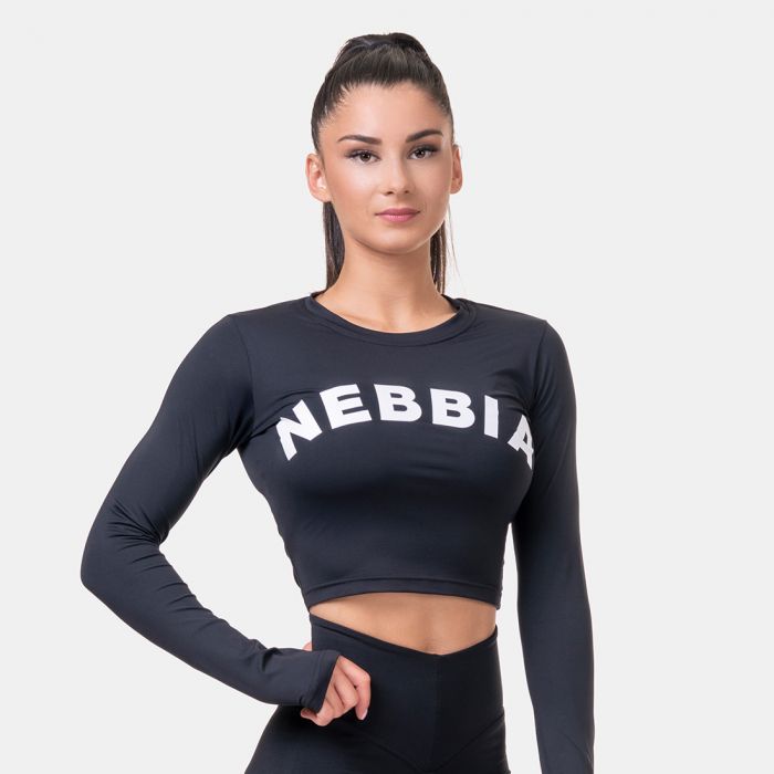 Ženska majica Crop Top Sporty Hero Long Sleeves - NEBBIA