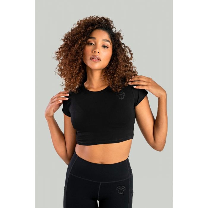 Ženski crop top Essential Black - STRIX L
