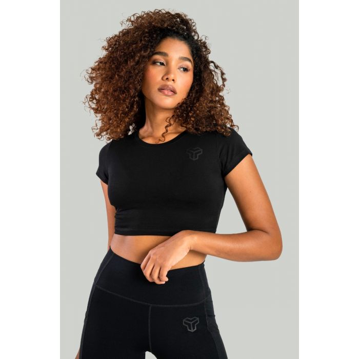 Ženski crop top Essential Black - STRIX L
