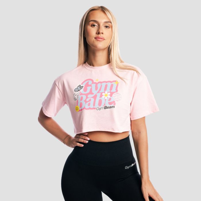 Ženska majica GymBabe Cherrybloom - GymBeam S