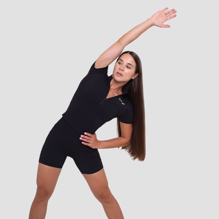 Ženska kratka majica Ignite Black - GymBeam S