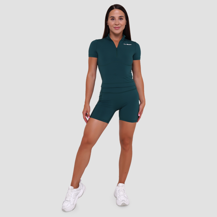 Ženska kratka majica Ignite Dark Green - GymBeam M