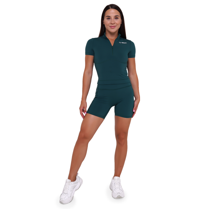 Ženska kratka majica Ignite Dark Green - GymBeam M