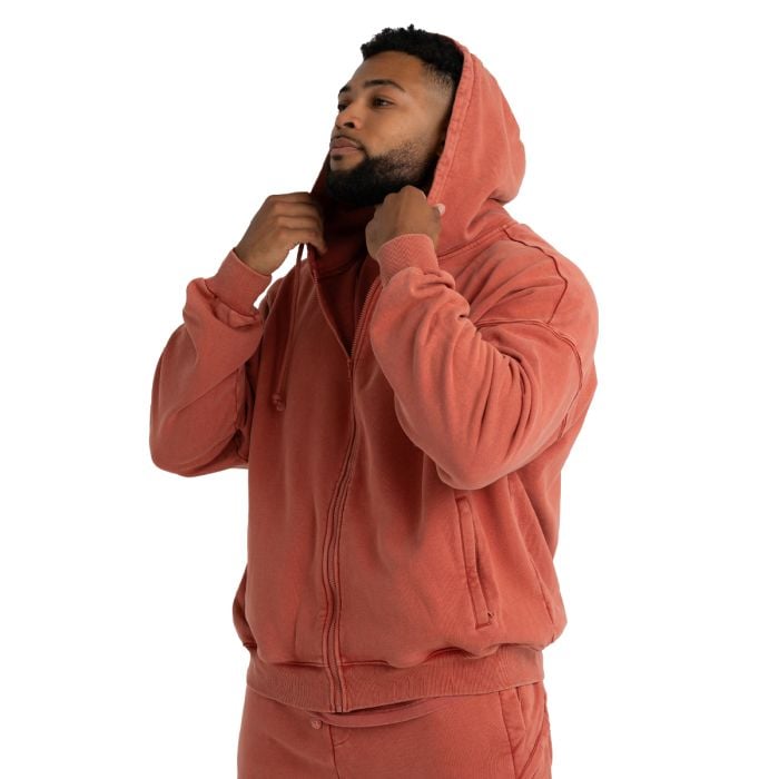 Jopica s kapuco Washed Terra - STRIX XL