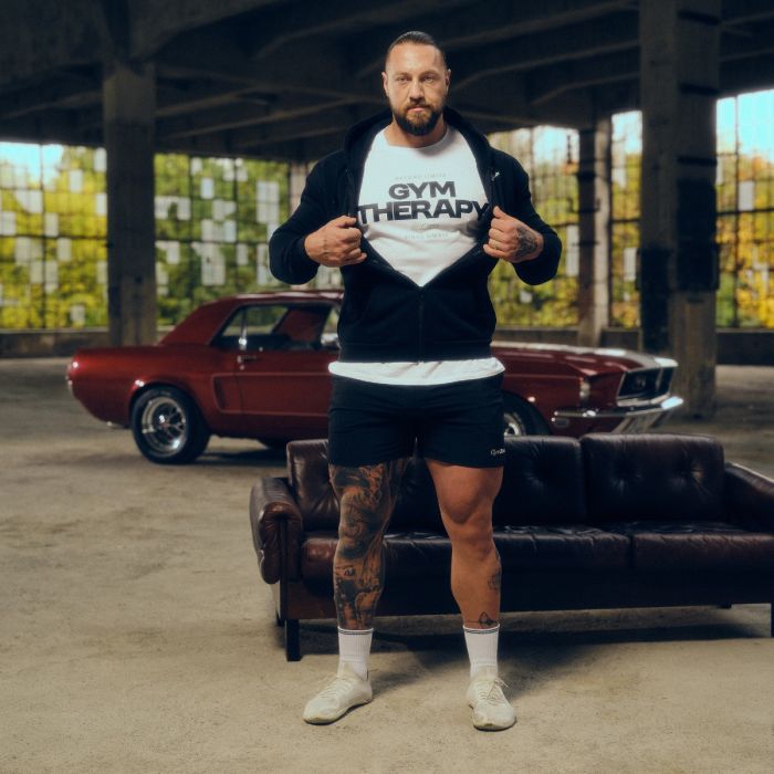 Jopica s kapuco Zone Black - GymBeam L