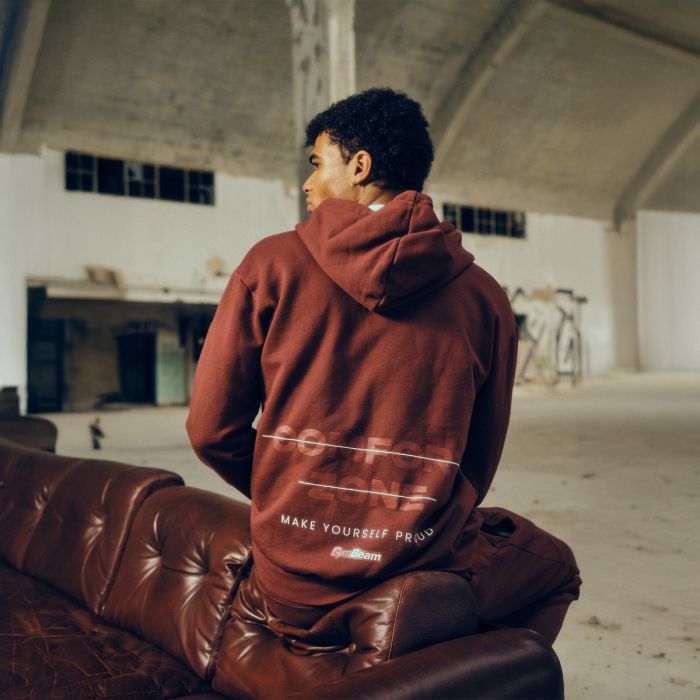 Jopica s kapuco Zone Cherrywood - GymBeam XL