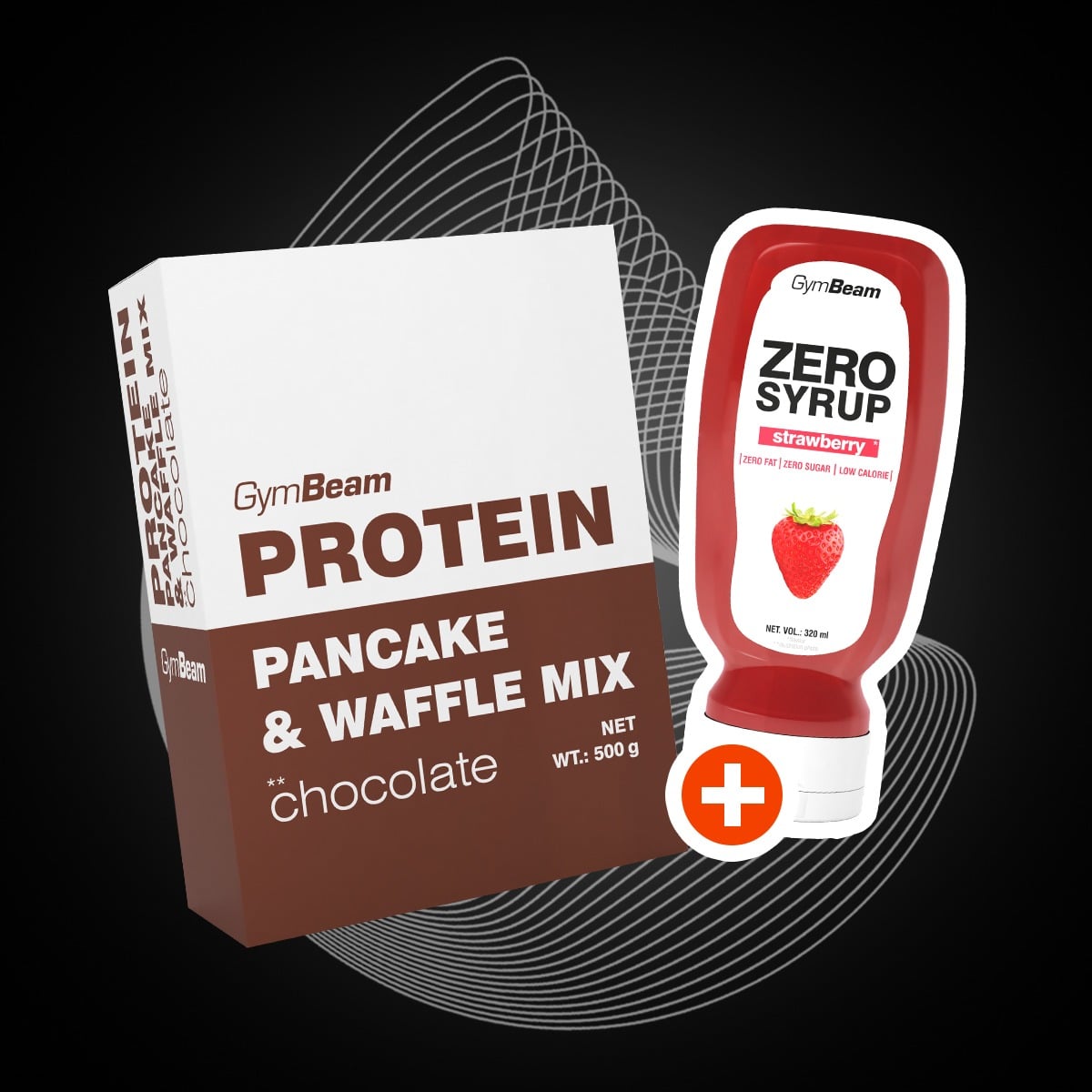 Beljakovinske palačinke Pancake & Waffle Mix 500 g - GymBeam + darilo