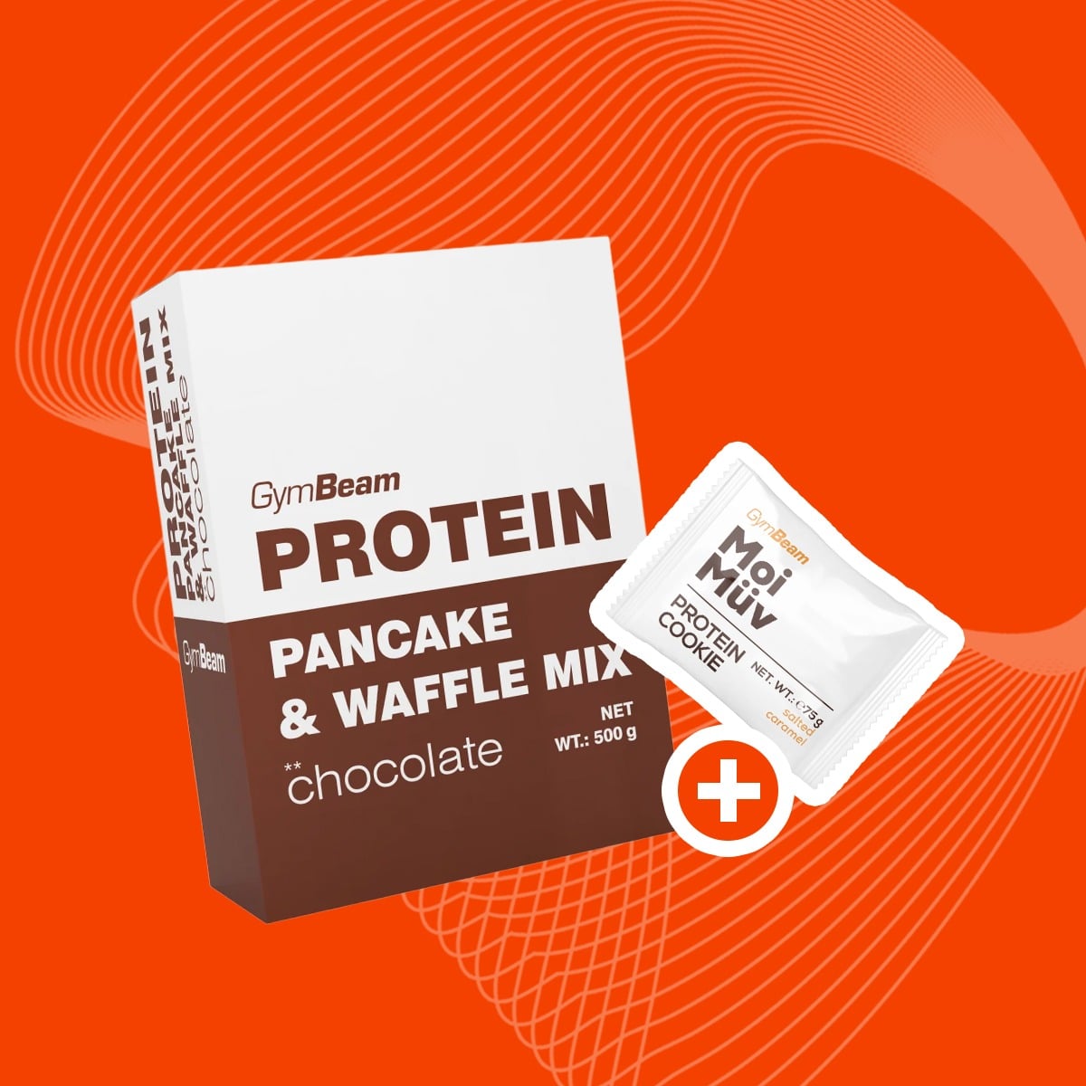 Beljakovinske palačinke Pancake & Waffle Mix 500 g - GymBeam + darilo