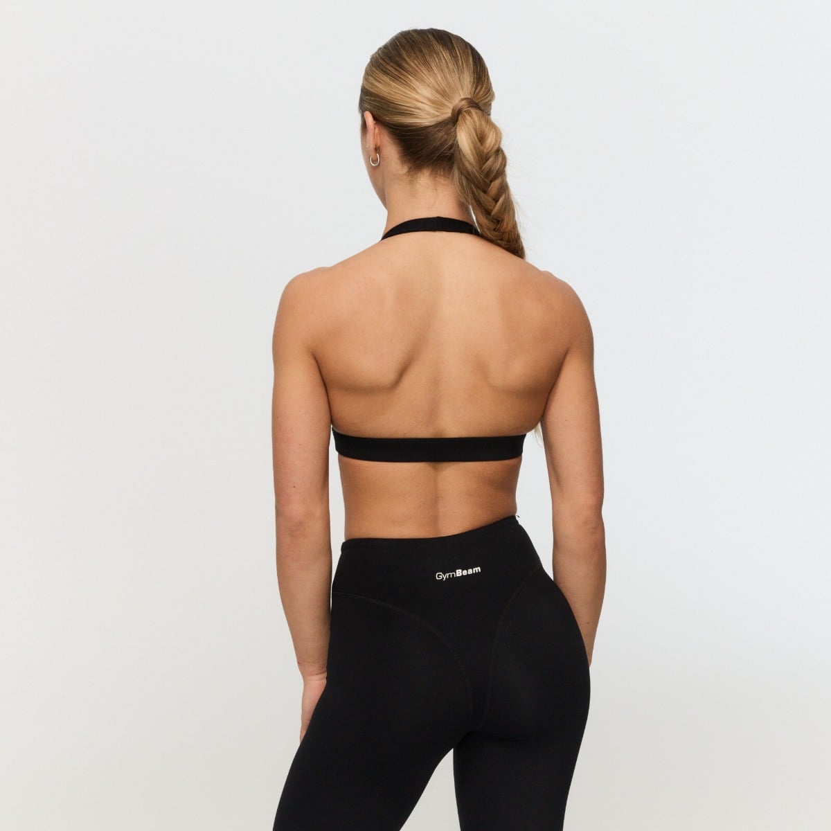 Športni nedrček Halter Fierce Black - GymBeam