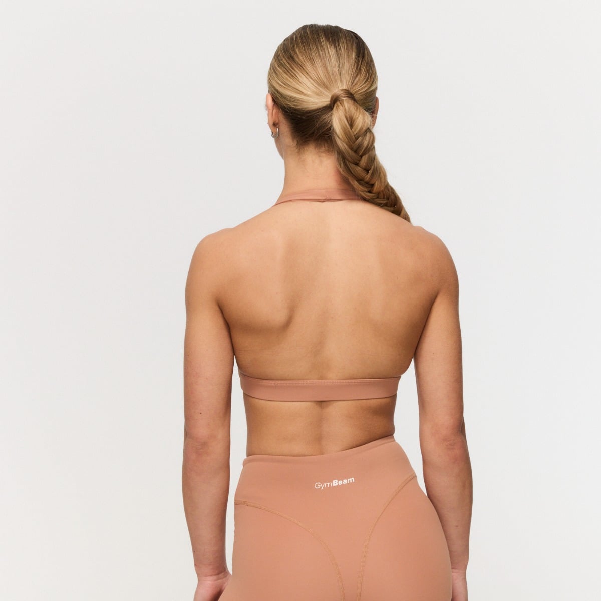Športni nedrček Halter Fierce Caramel - GymBeam