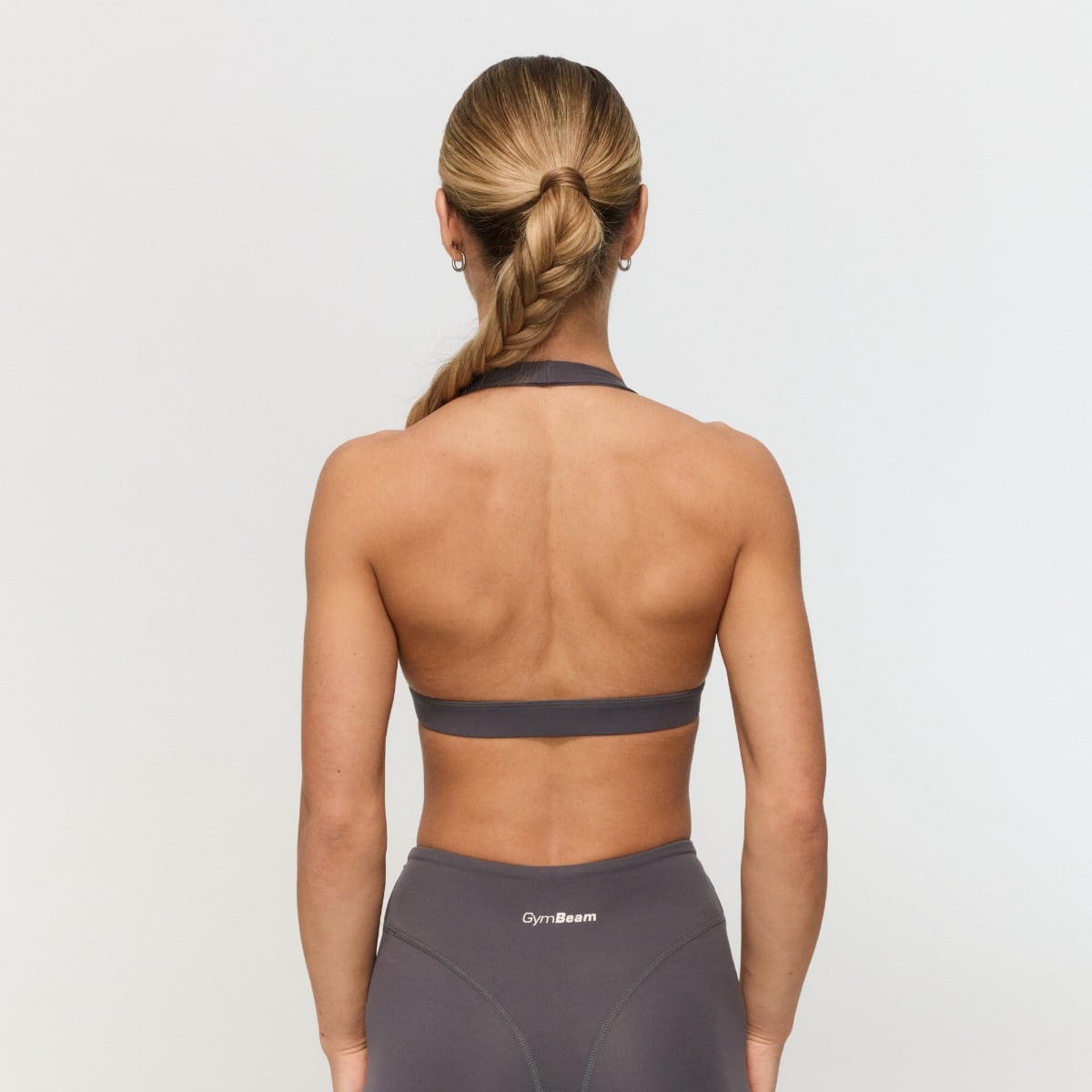 Športni nedrček Halter Fierce Grey - GymBeam