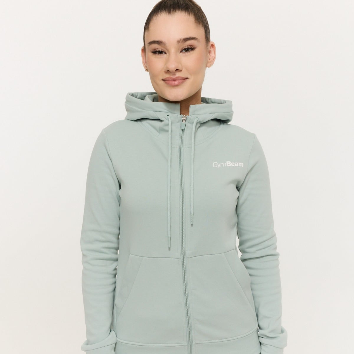 Ženska Zip Up jopica Limitless Eucalypt - GymBeam