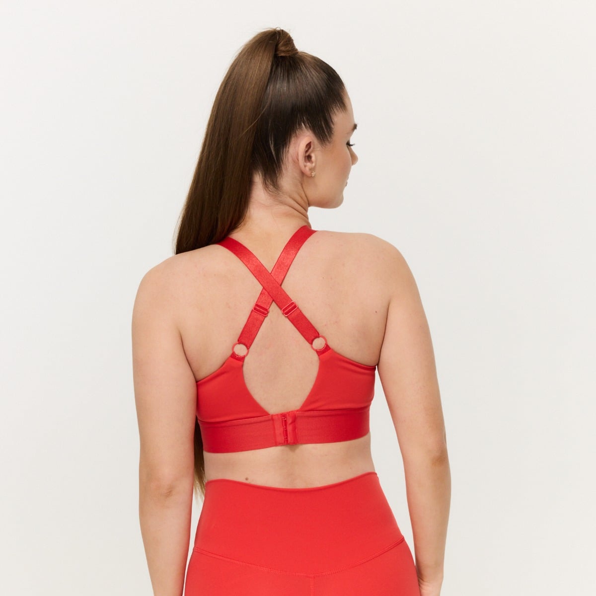 Športni nedrček Limitless Hot Red - GymBeam