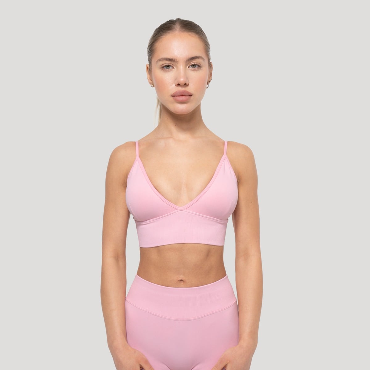 Športni nedrček Luma Baby Pink - GymBeam