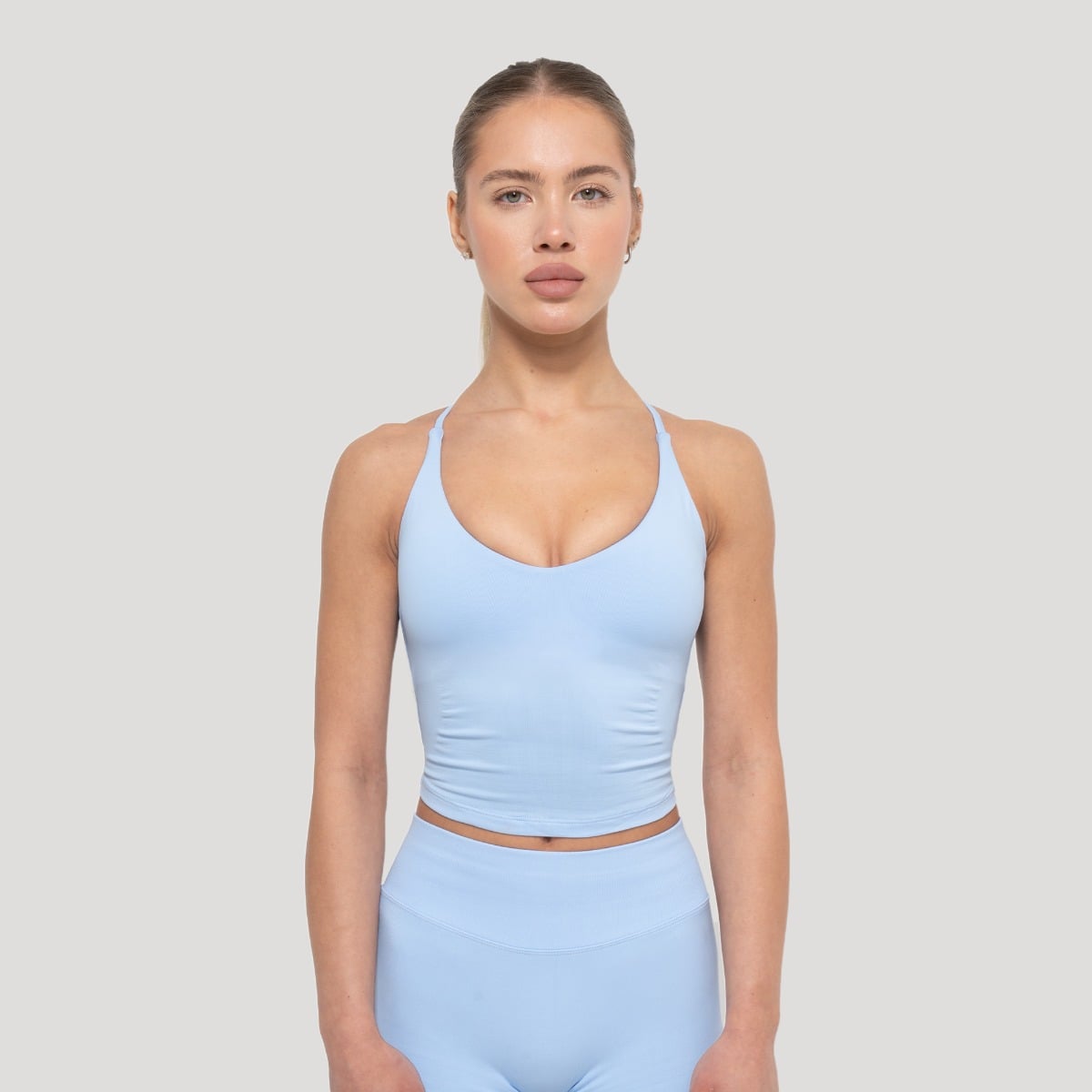 Ženska majica brez rokavov Luma Baby Blue - GymBeam