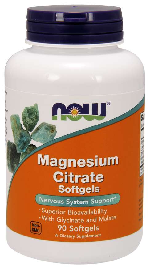 Magnezijev citrat Softgel kapsule - NOW Foods