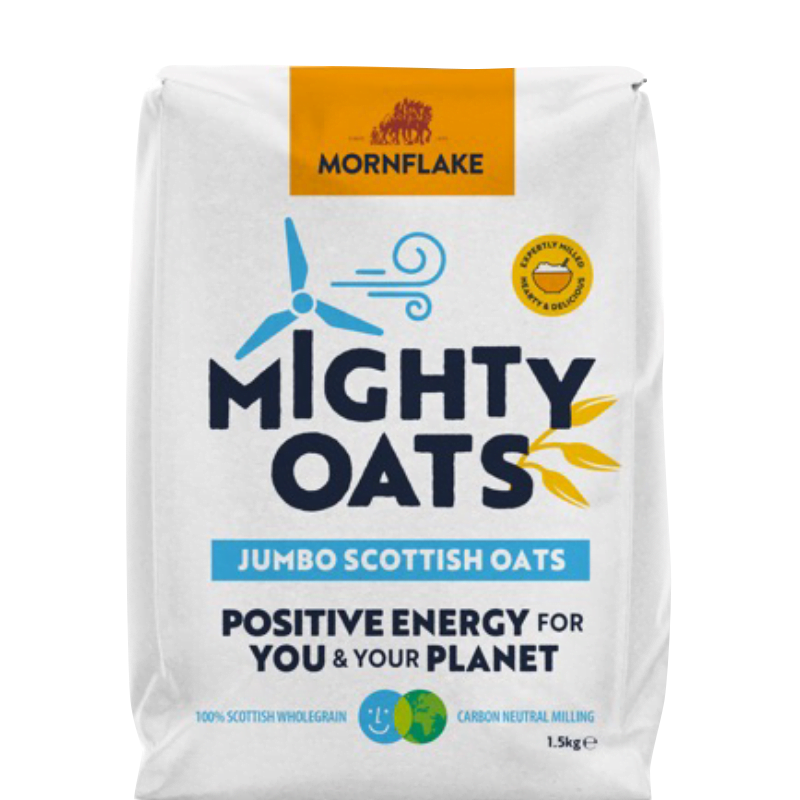 Polnozrnati ovseni kosmiči Scottish Jumbo Oats 1,5 kg - Mornflake