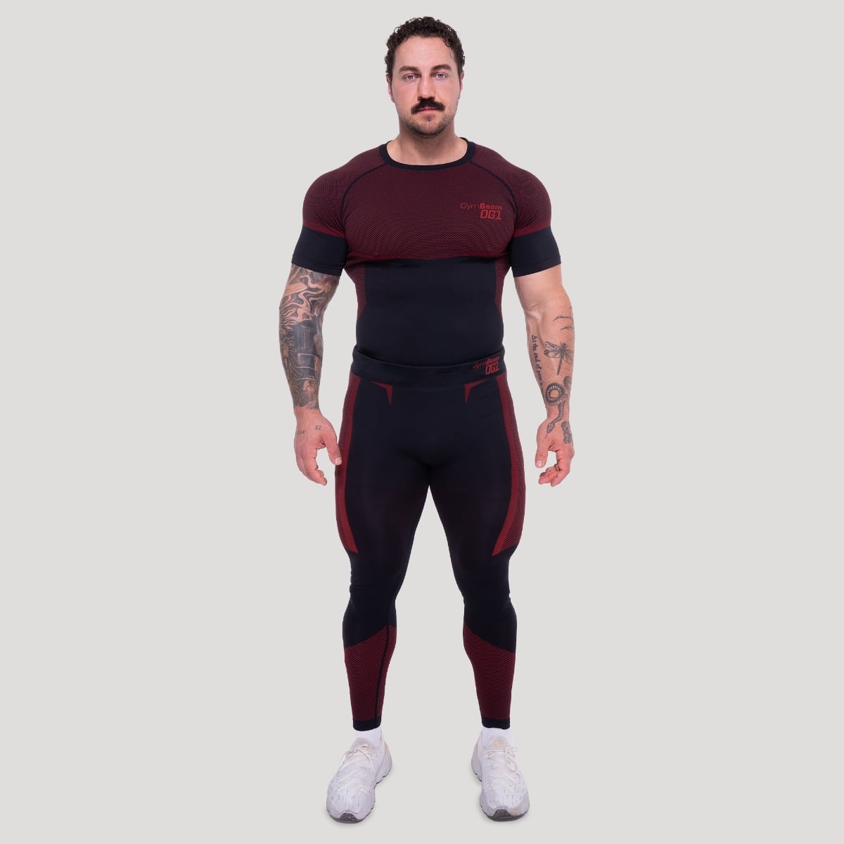 GymBeam Brezšivne pajkice OG1 Black/Red - Velikost: XXL | Barva: čierna | Teža: 0,3 g | Pakiranje: 74 · záber 6