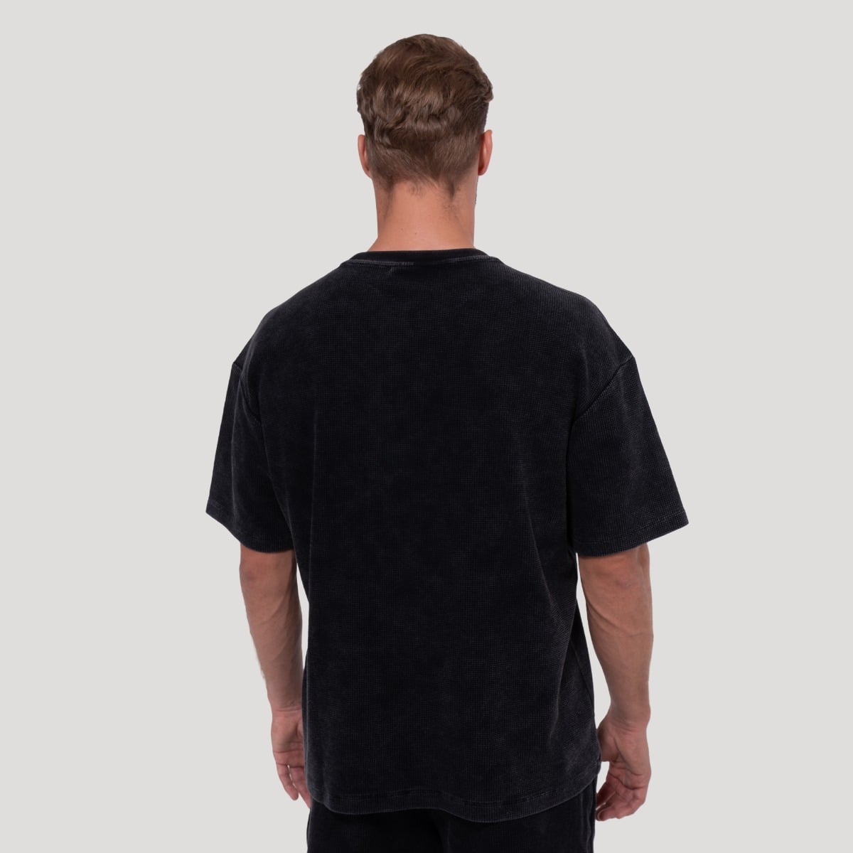 Majica s kratkimi rokavi Persistence Washed Black - GymBeam