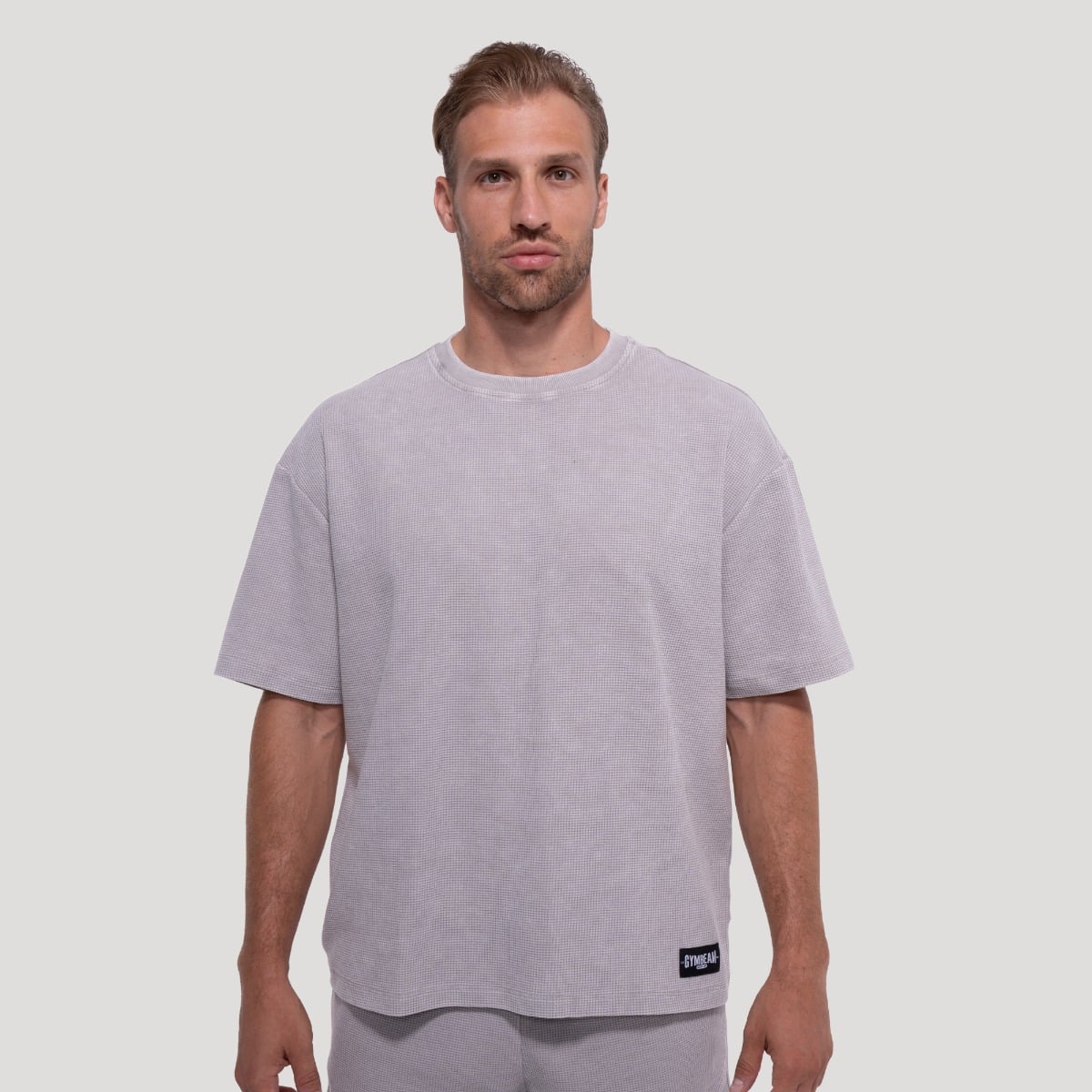 Majica s kratkimi rokavi Persistence Washed Cloud - GymBeam