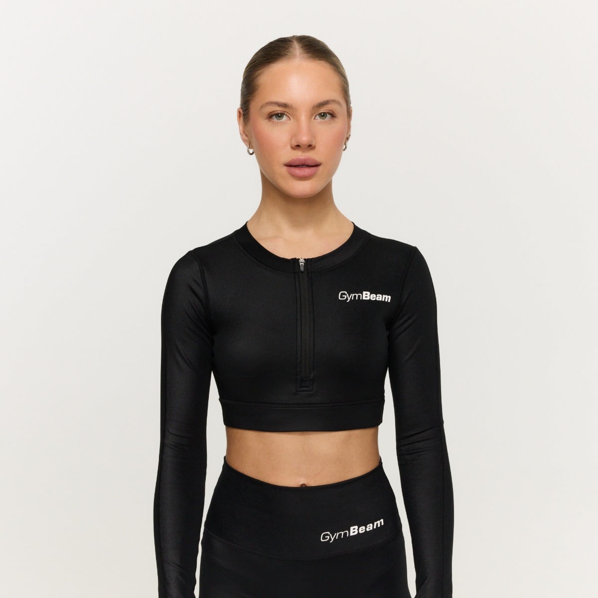 Ženski športni top Prime Black – GymBeam