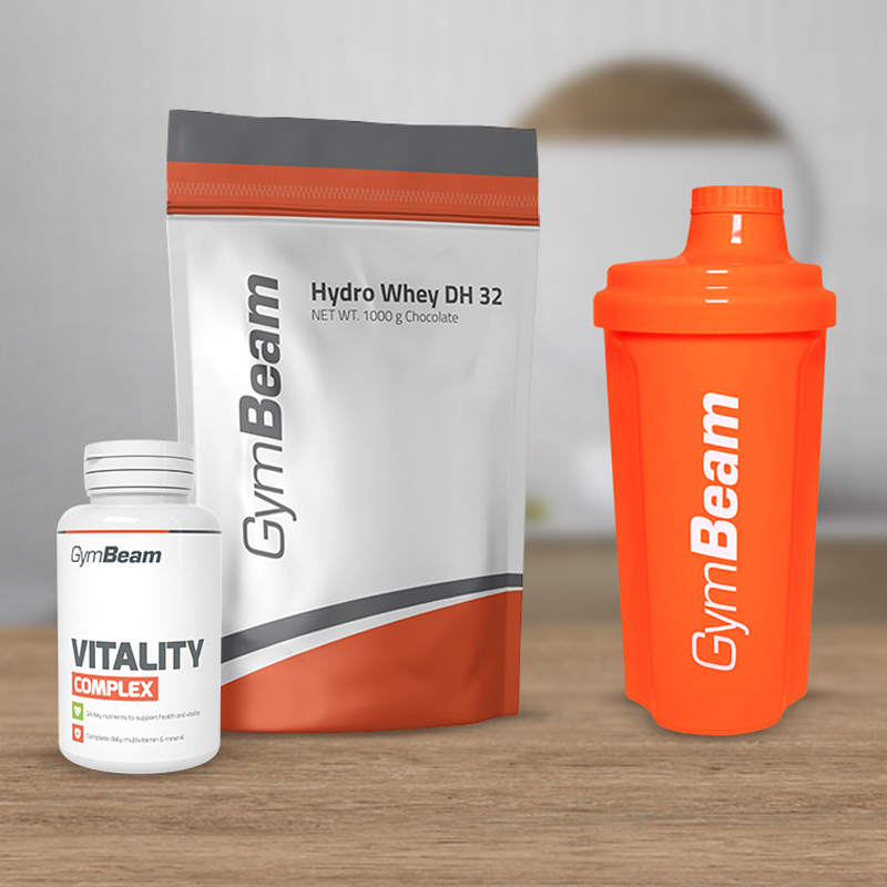GymBeam Hydro Whey DH 32 - Okus: Čokolada | Teža: 1 g | Pakiranje: 8 · záber 8