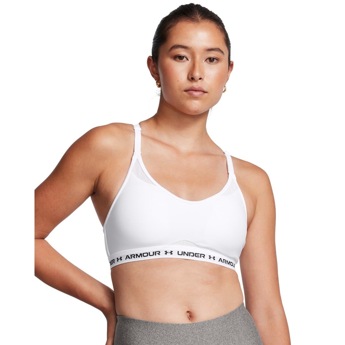 Športni nedrček Crossback Low White - Under Armour