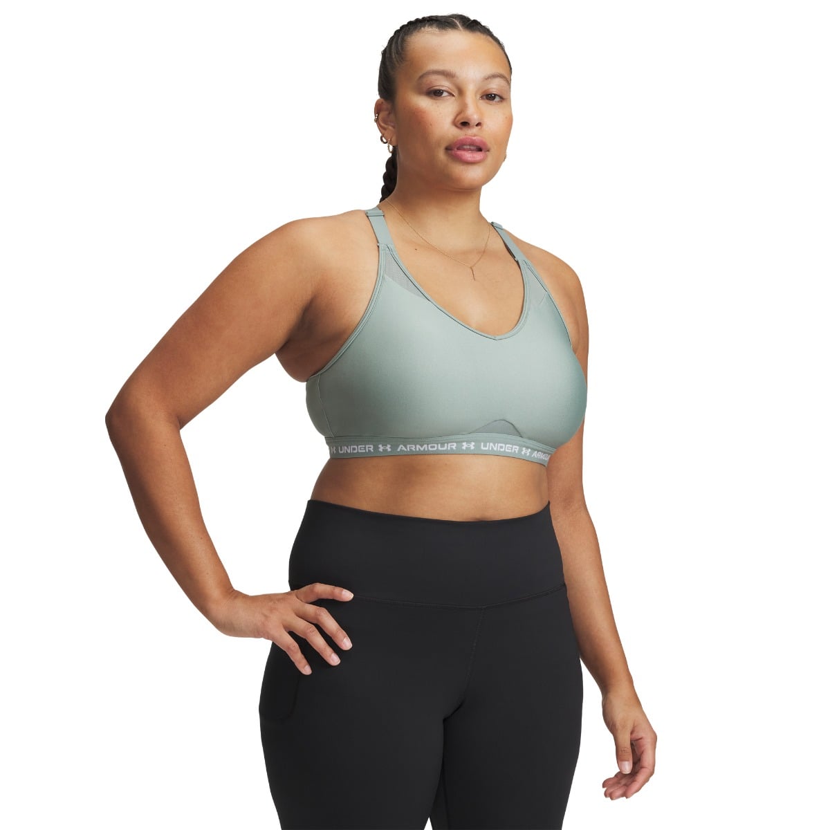 Športni nedrček Crossback Green - Under Armour