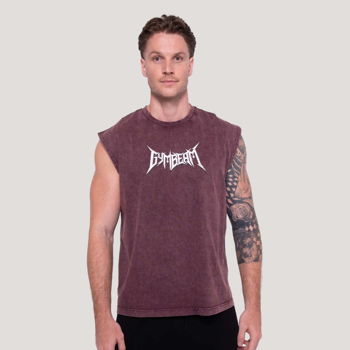 Majica brez rokavov Spike Burgundy - GymBeam