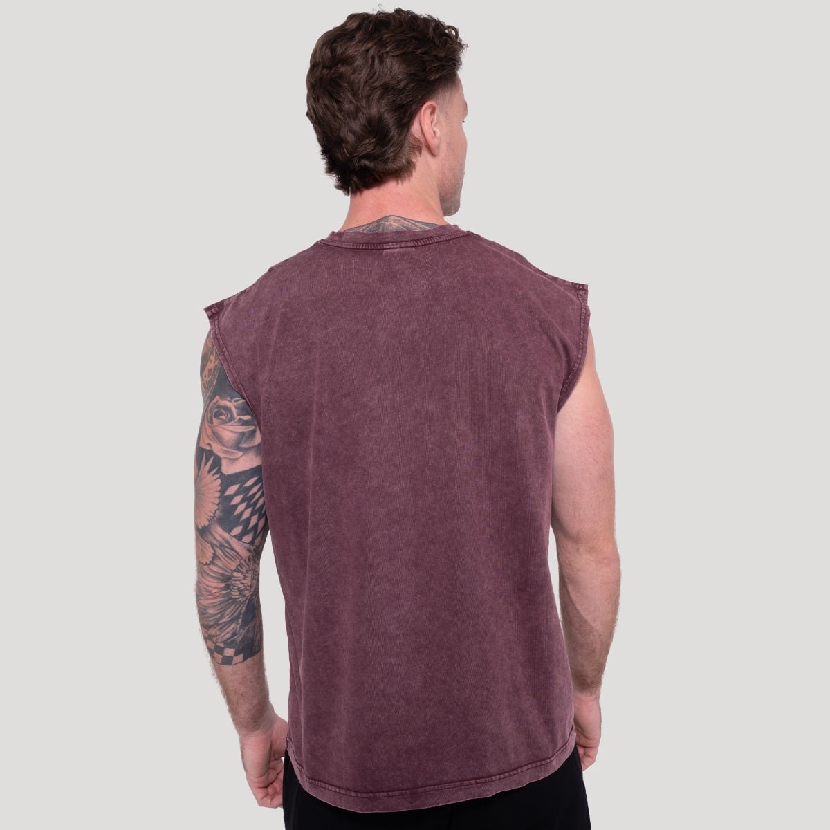 Majica brez rokavov Spike Burgundy - GymBeam