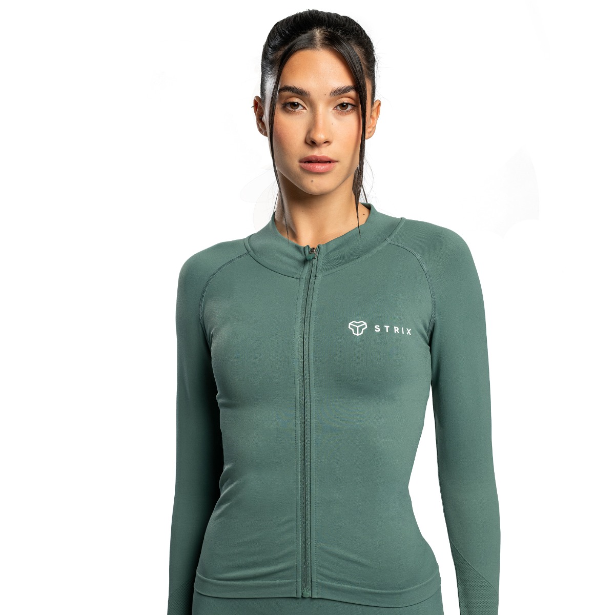 STRIX Ženski športni top Seamless Moss - Velikost: L | Barva: zelená | Teža: 0,31196 g | Pakiranje: 46 · záber 7
