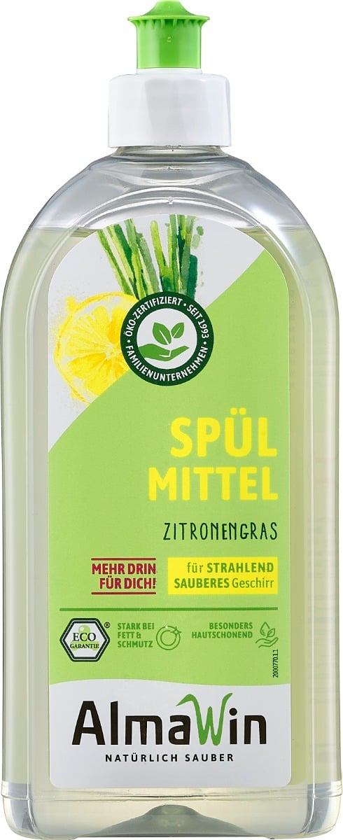 Tekoče sredstvo za pomivanje posode Limonska trava 500 ml - AlmaWin