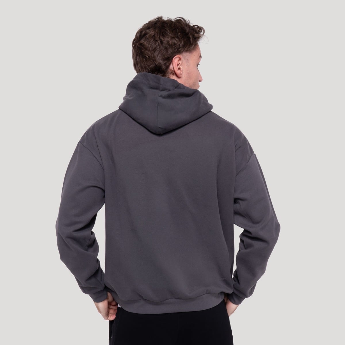 Pulover s kapuco Thorn Grey – GymBeam