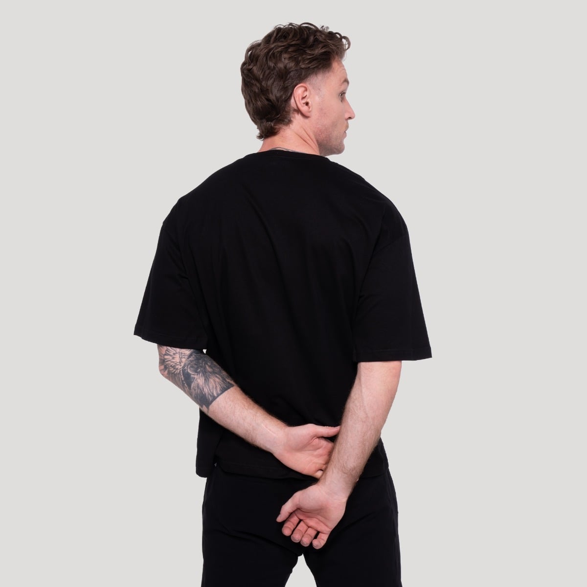 Majica s kratkimi rokavi Thorn Black - GymBeam
