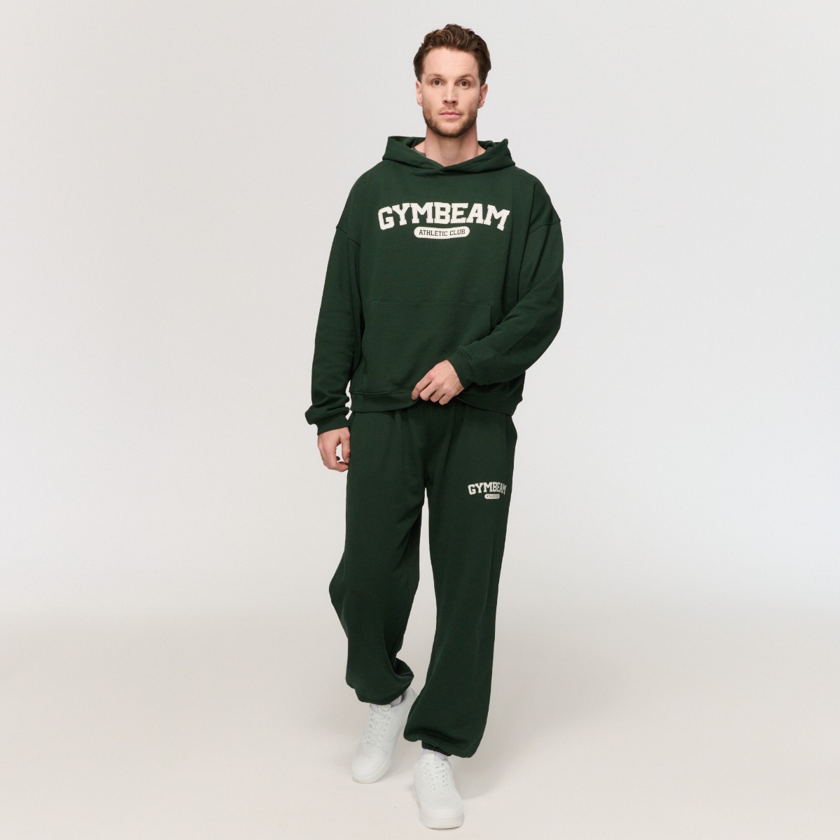 GymBeam Pulover s kapuco Varsity Green - Velikost: XL | Barva: zelená | Teža: 0,7292 g | Pakiranje: 18 · záber 7