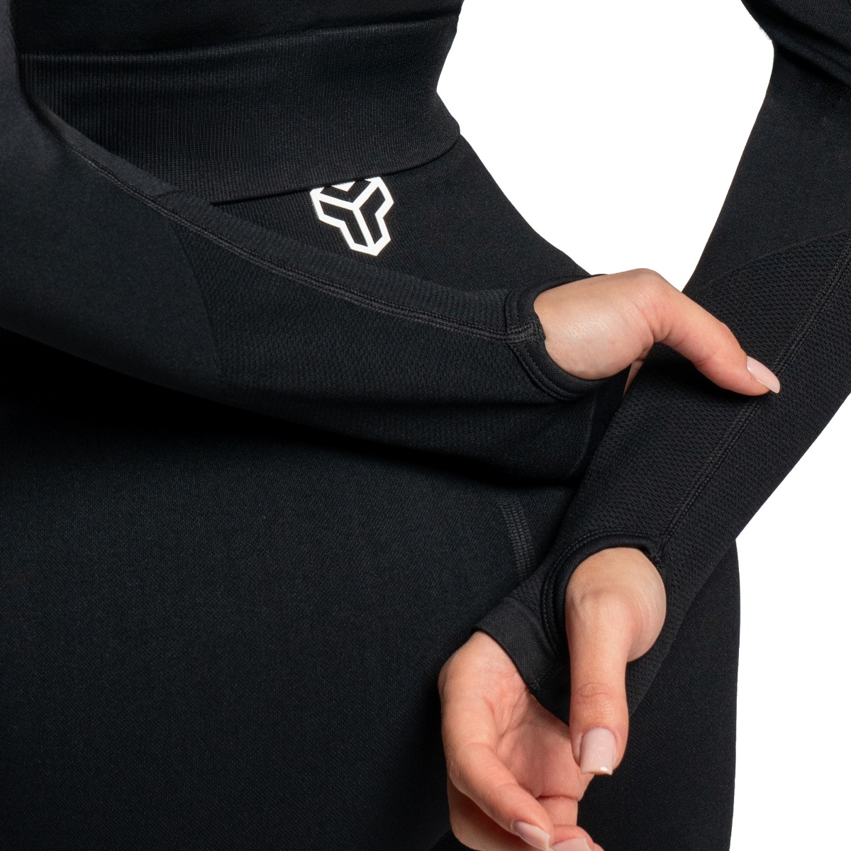STRIX Ženski cropped top Seamless Black - Velikost: L | Barva: čierna | Teža: 0,27496 g | Pakiranje: 50 · záber 8