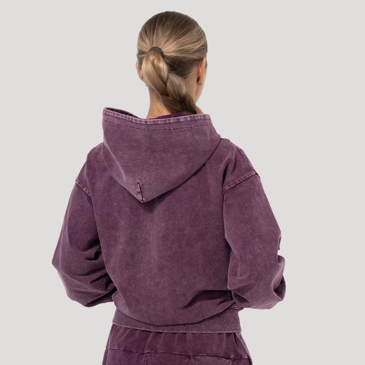 Ženska jopica s kapuco Abyss Raisin – GymBeam