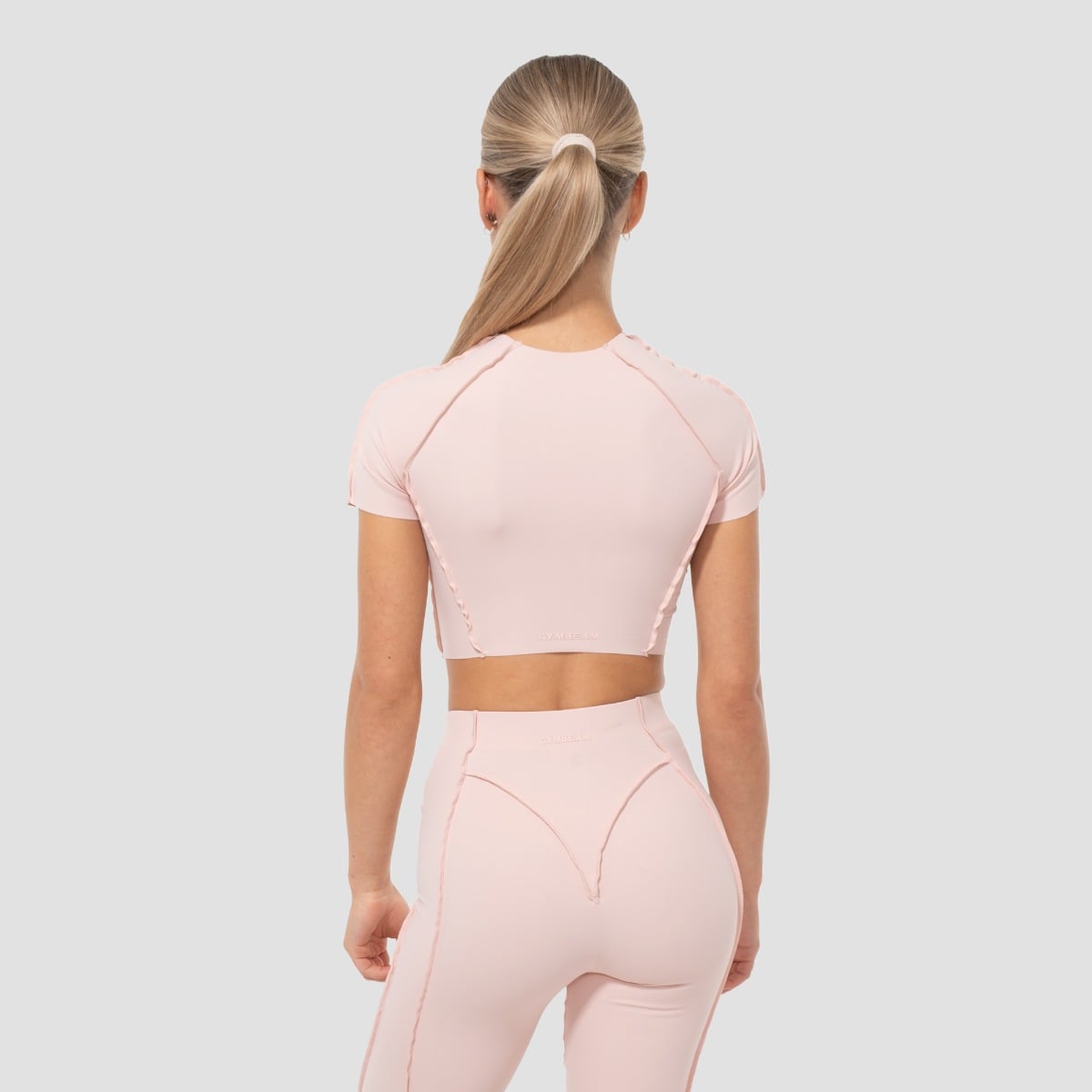 Ženska majica Cropped Cosmo Pink - GymBeam