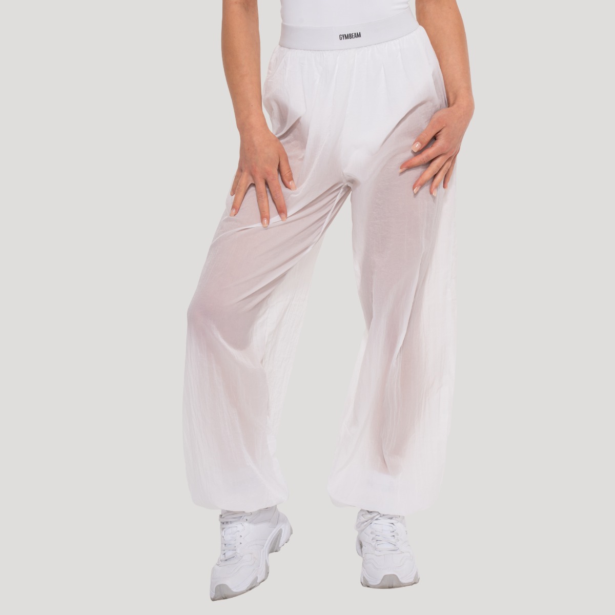 Ženske hlače Flow White - GymBeam