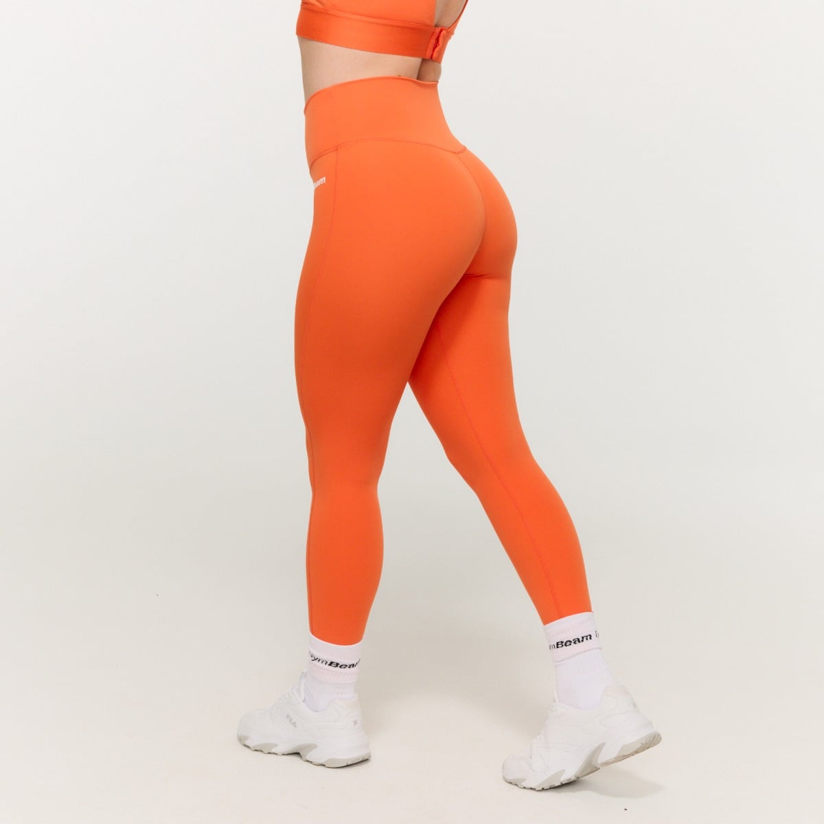 Ženske pajkice Limitless z visokim pasom Orange - GymBeam
