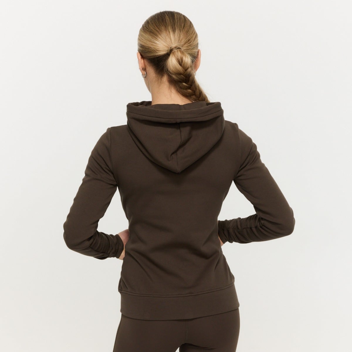Ženska Zip Up jopica Limitless Espresso - GymBeam