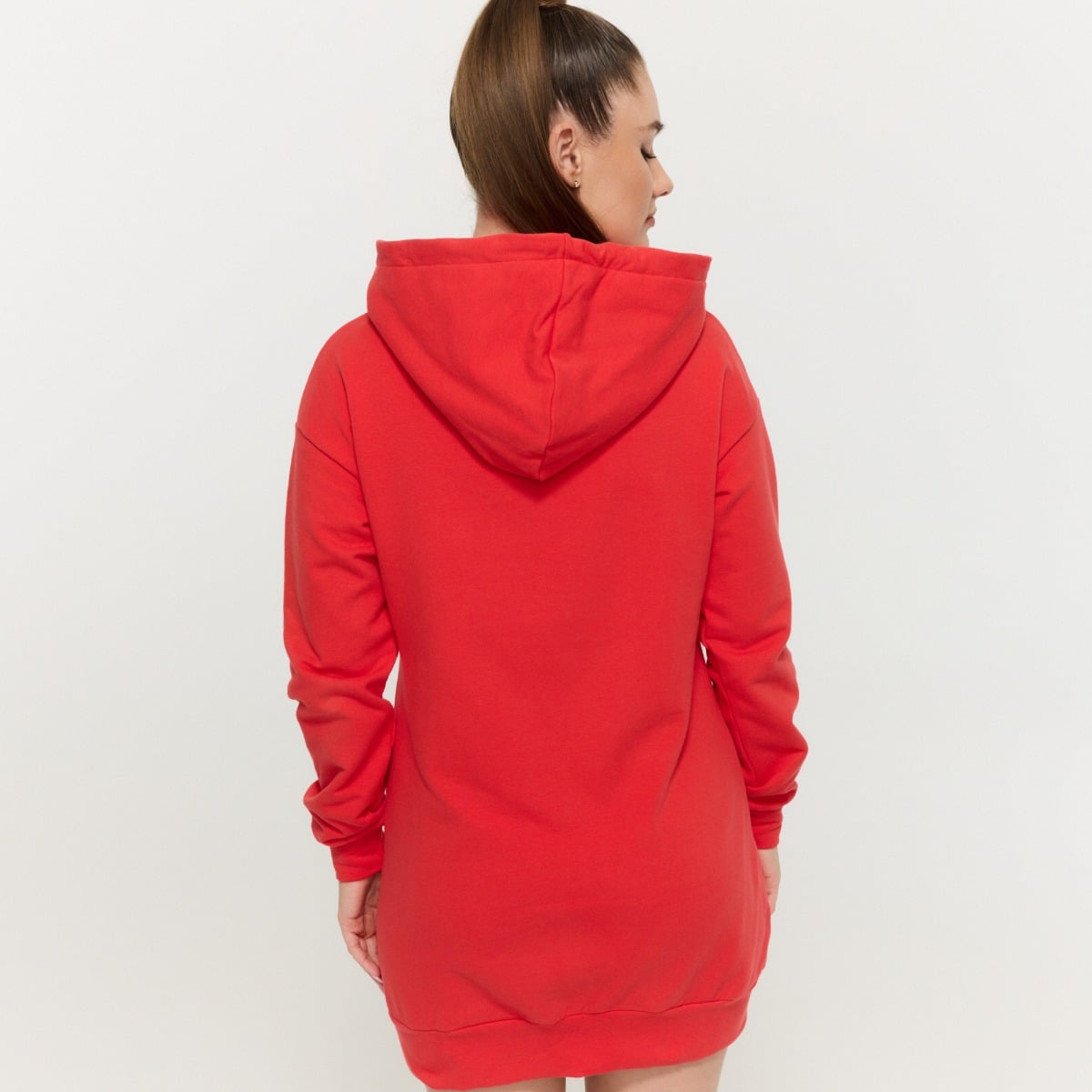 Ženski dolgi pulover Limitless Hot Red - GymBeam